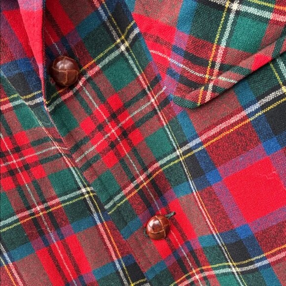Pendleton Red and Green Plaid Blazer - Picture 3 of 6